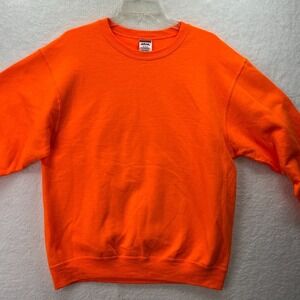 Jerzees NuBlend Mens Neon Orange Blank Plain Sweatshirt Classic Outdoor‎ Hunting